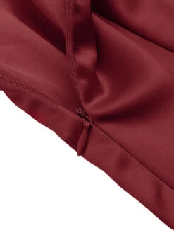 Wine Red 1960s Back Bowknot Pencil Dress -Candi Clothing Shop SCHL003167 WR 3