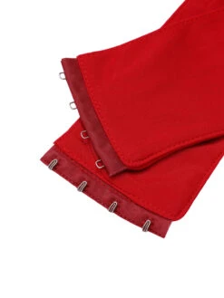 Red 1950s Sheer Sleeve Mesh Dress 13 Red 1950s Sheer Sleeve Mesh Dress -Candi Clothing Shop SCHL003209 6