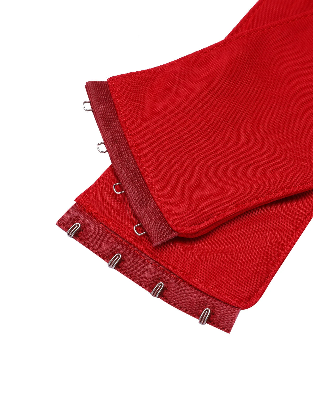 Red 1950s Sheer Sleeve Mesh Dress 7 Red 1950s Sheer Sleeve Mesh Dress - Image 7