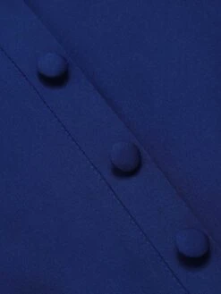 Blue 1950s Pleated Ruffles Vest Dress -Candi Clothing Shop SCHL003232 6 compressed