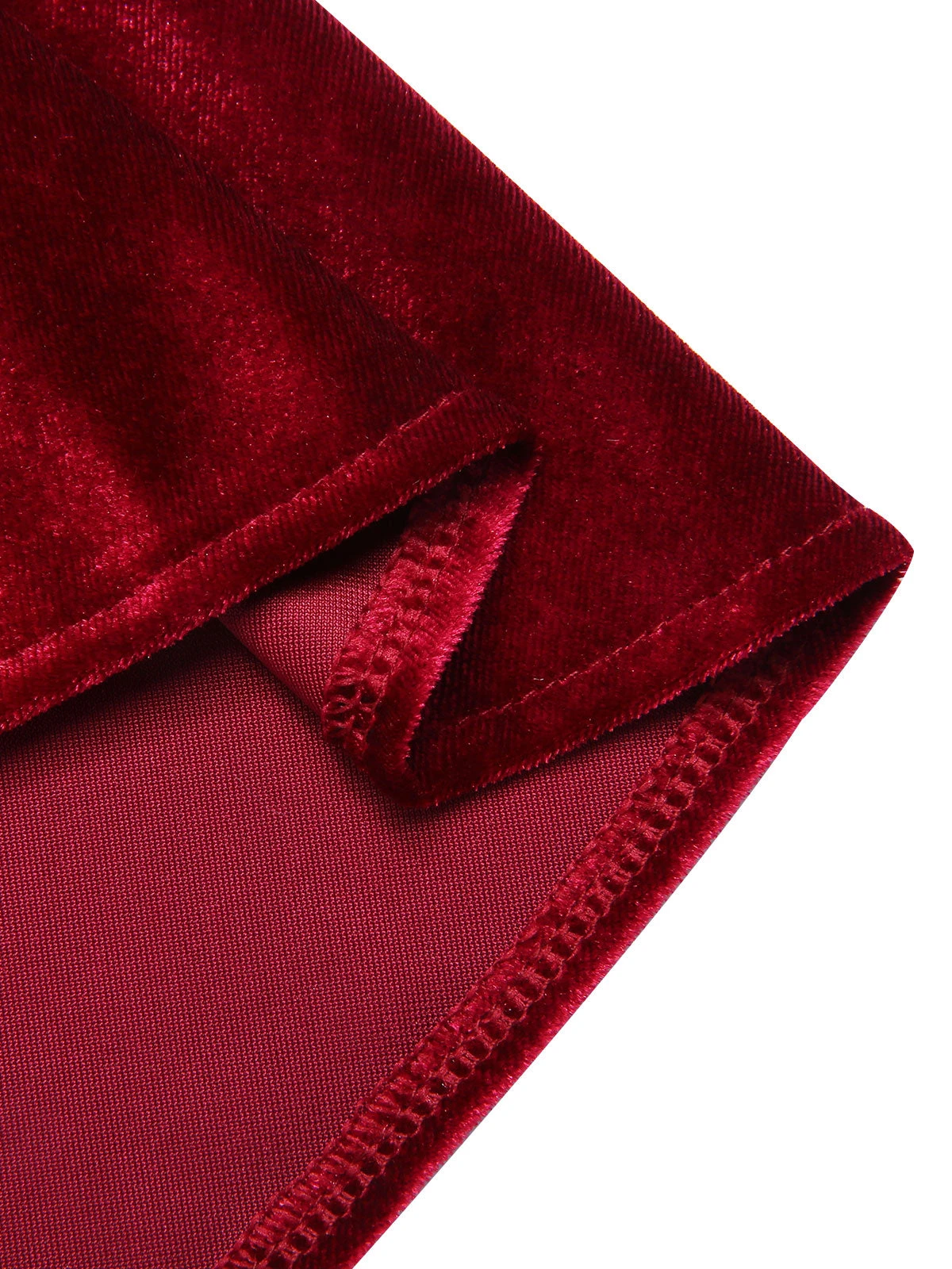 Wine Red 1930s Strap Velvet Mermaid Dress 5 Wine Red 1930s Strap Velvet Mermaid Dress - Image 5