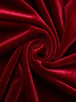 Wine Red 1930s Strap Velvet Mermaid Dress 13 Wine Red 1930s Strap Velvet Mermaid Dress -Candi Clothing Shop SCHL003281 WR 7