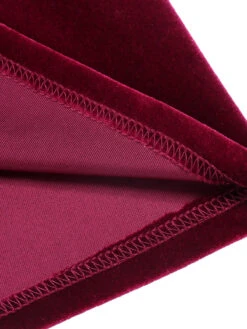 1940s Solid Velvet Belt Long Dress -Candi Clothing Shop SCHL003392 WR 01 7