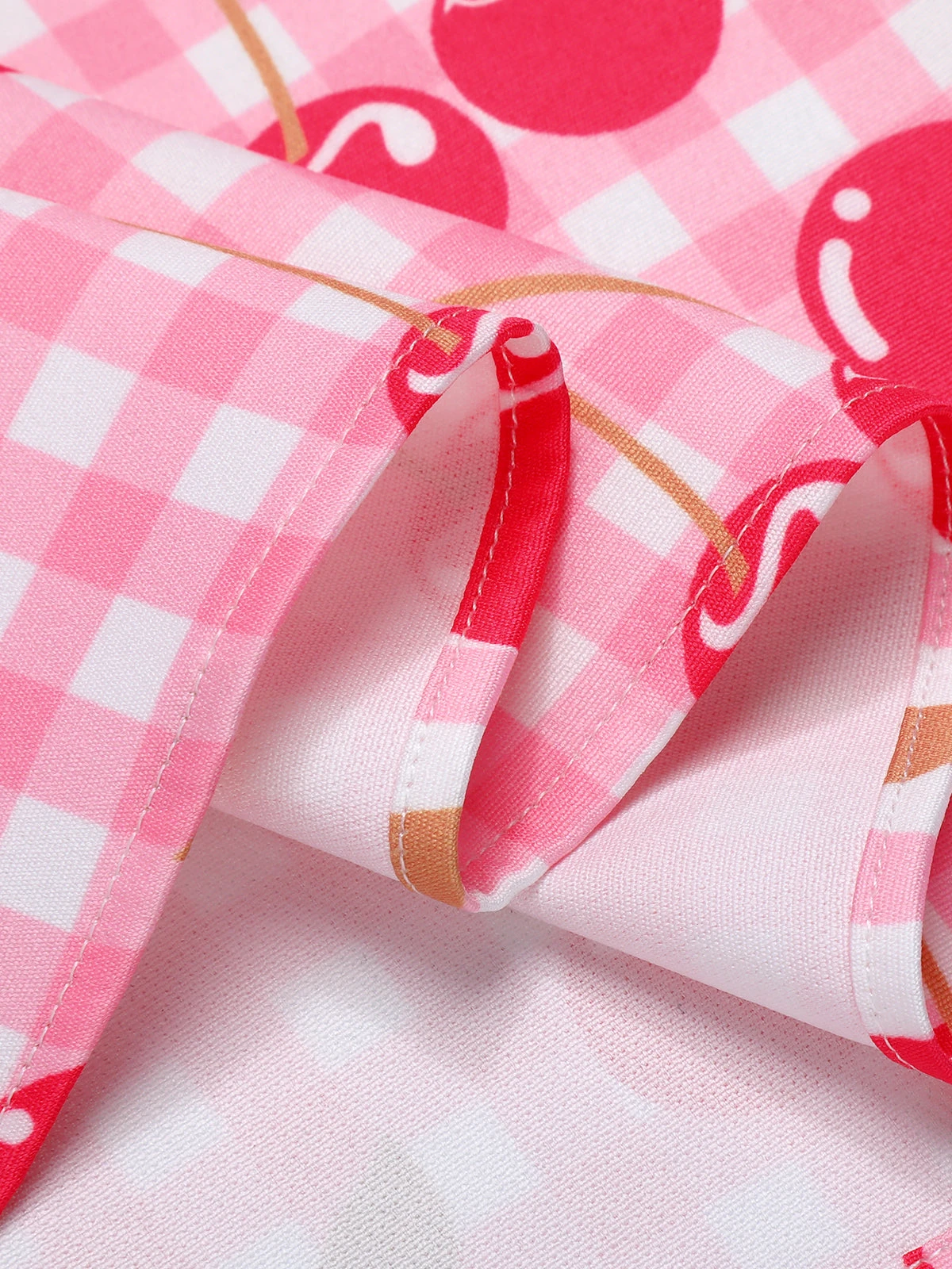 Pink 1950s Cherry Spaghetti Strap Dress 7 Pink 1950s Cherry Spaghetti Strap Dress - Image 7