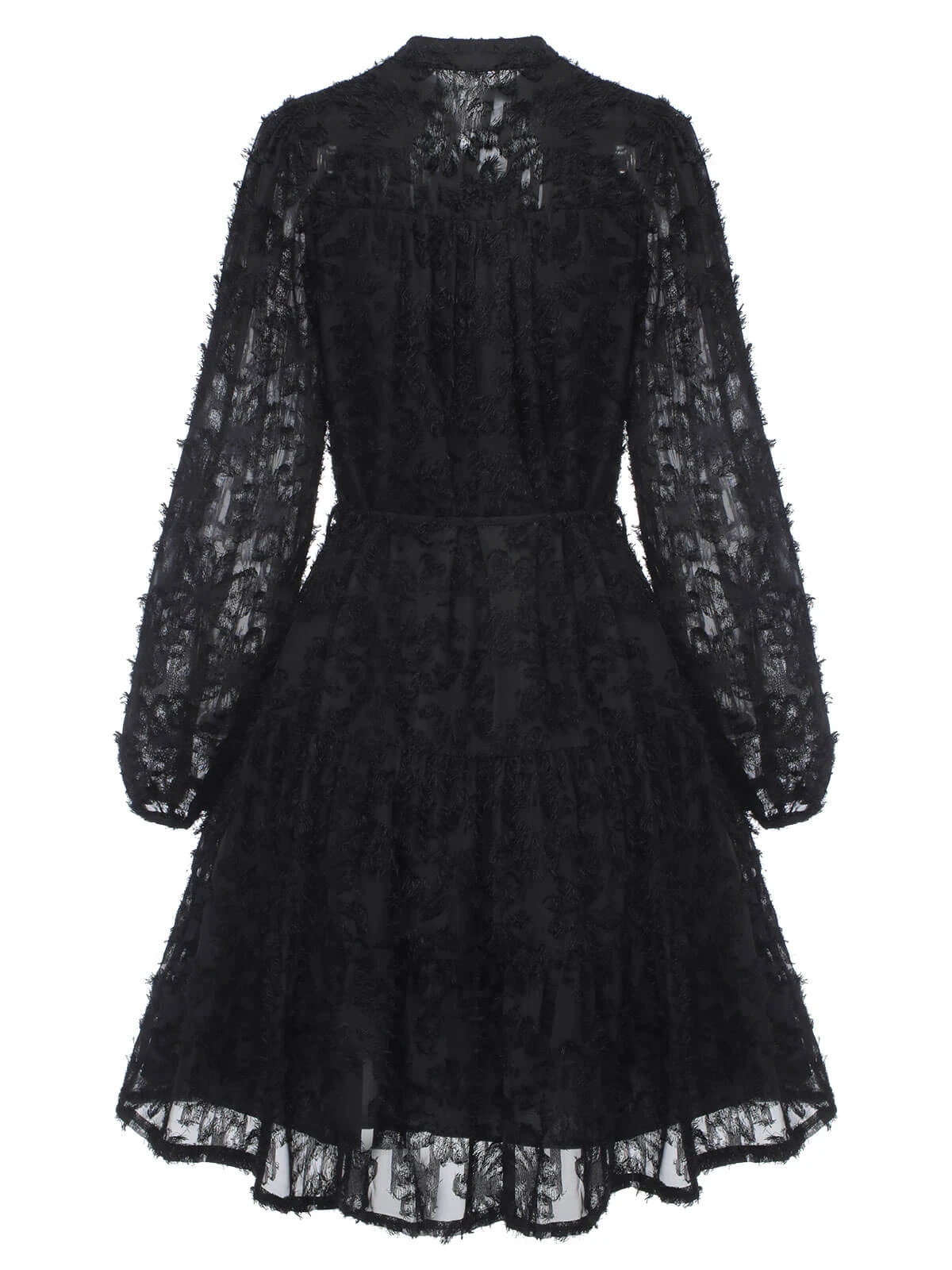 1950s Solid Floral Puff Lace Dress 18 1950s Solid Floral Puff Lace Dress - Image 18
