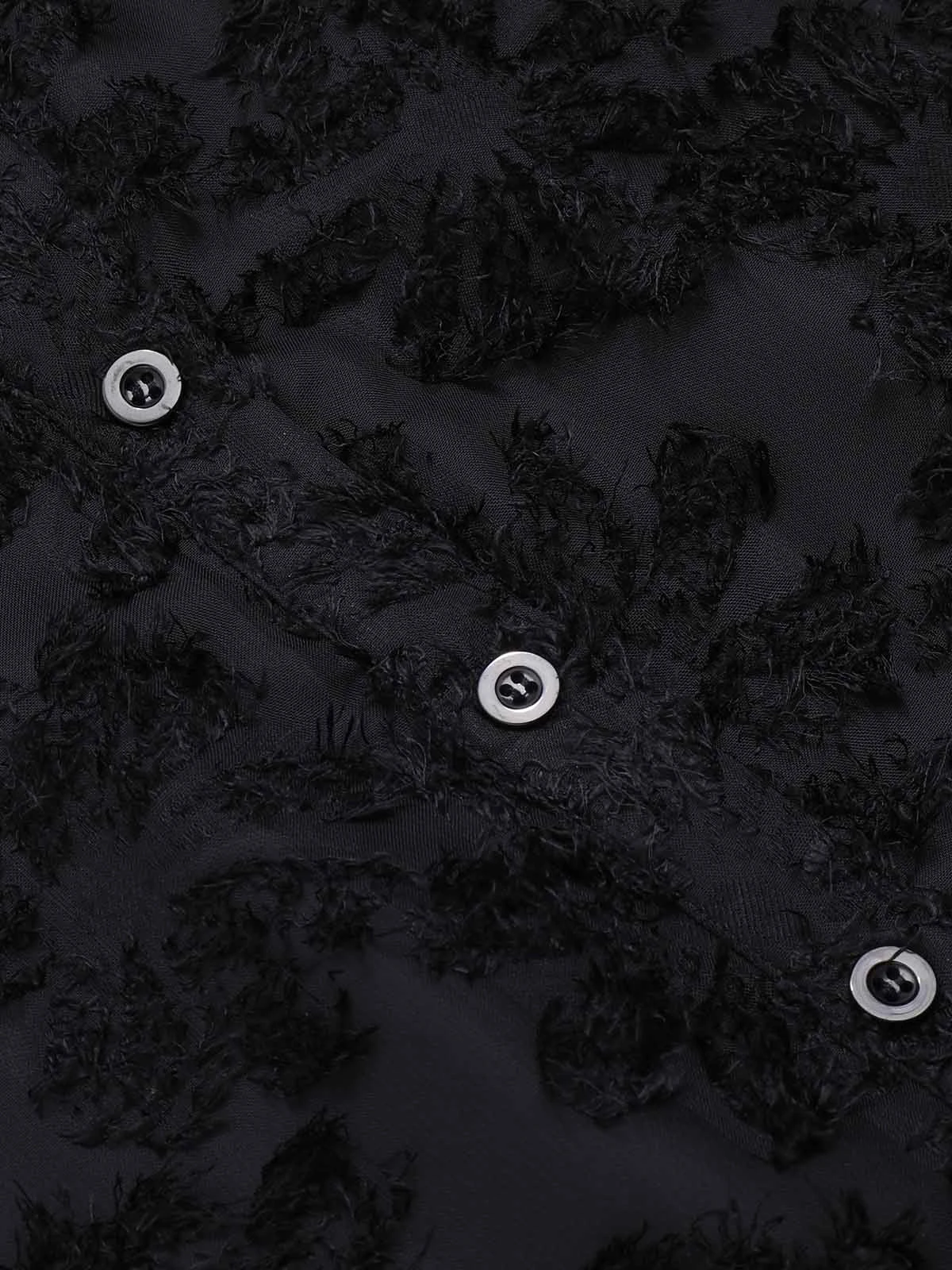 1950s Solid Floral Puff Lace Dress 20 1950s Solid Floral Puff Lace Dress - Image 20