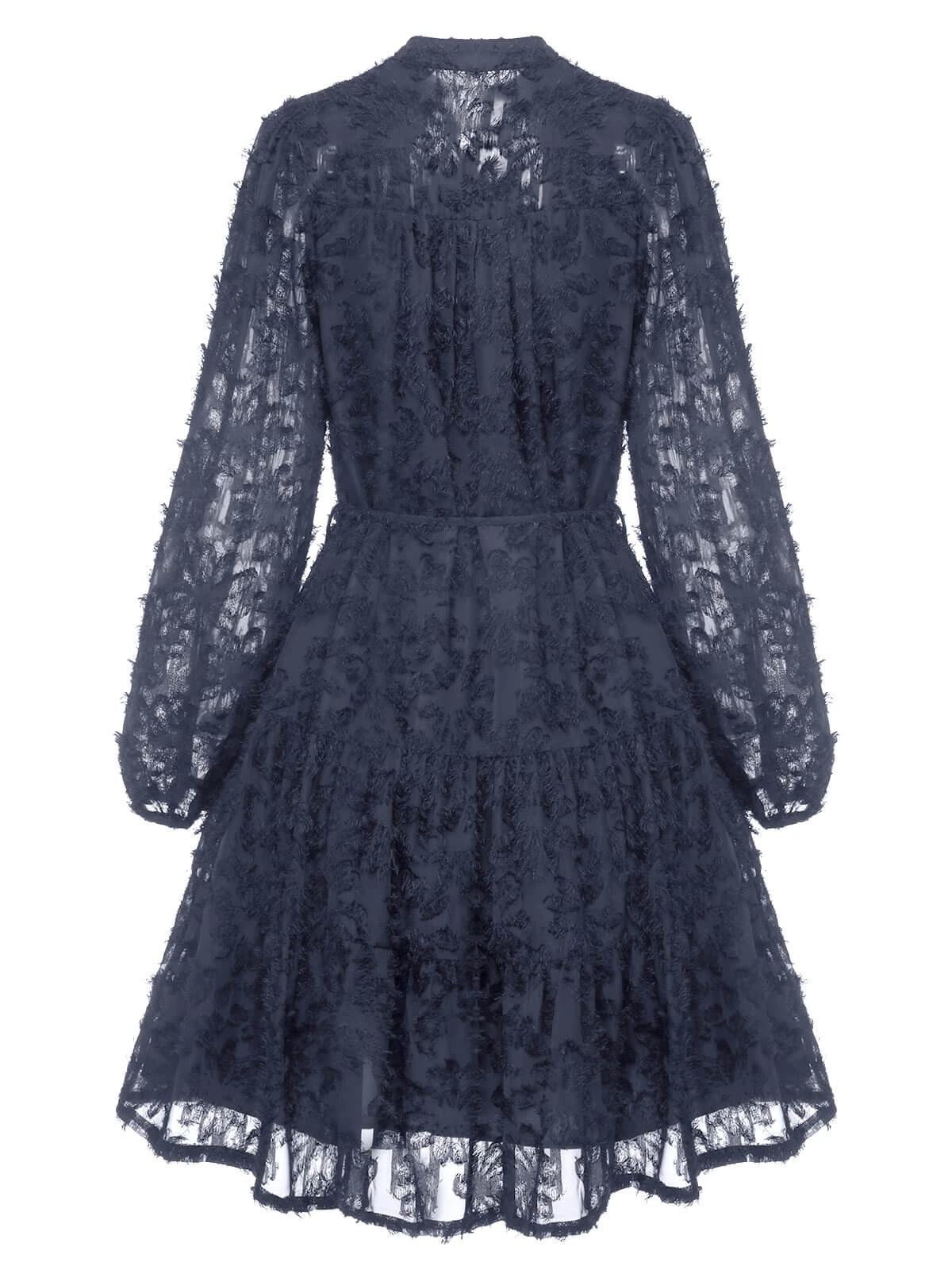 1950s Solid Floral Puff Lace Dress 11 1950s Solid Floral Puff Lace Dress - Image 11