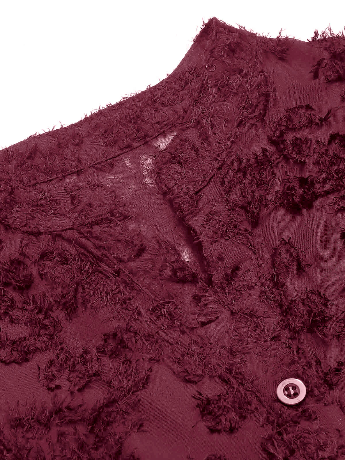 1950s Solid Floral Puff Lace Dress 6 1950s Solid Floral Puff Lace Dress - Image 6