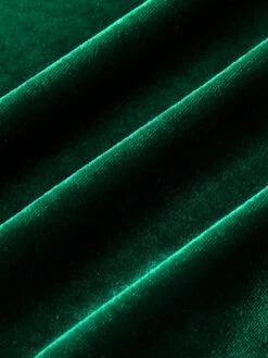 Green 1930s Velvet Off-Shoulder Ruffle-Trim Mermaid Dress 12 Green 1930s Velvet Off-Shoulder Ruffle-Trim Mermaid Dress -Candi Clothing Shop SCHL003547 5