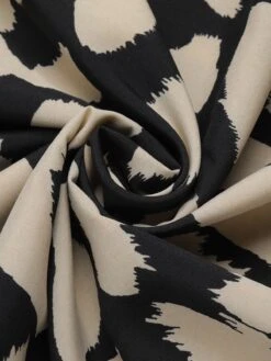 Black 1950s Leopard V-Neck Patchwork Dress 13 Black 1950s Leopard V-Neck Patchwork Dress -Candi Clothing Shop SCHL003551 6