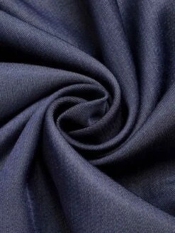 Blue 1940s Solid Shirt Collar Belt Dress 15 Blue 1940s Solid Shirt Collar Belt Dress -Candi Clothing Shop SCHL003552 6