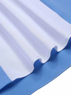 [Pre-Sale] Blue 1950s Spaghetti Straps Patchwork Dress -Candi Clothing Shop SCHL003567 5