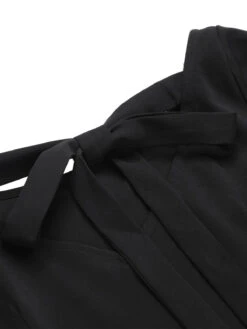 [Pre-Sale] Black 1950s Polka Dots Boat Neck Dress -Candi Clothing Shop SCHL003582 4