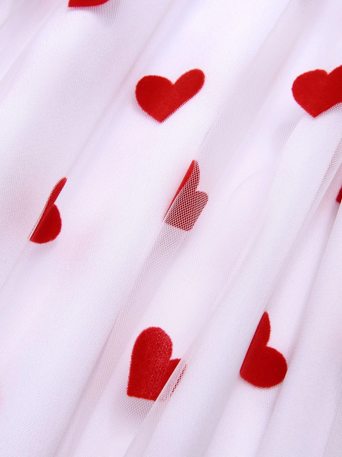 Red 1950s Heart Bow Sleeveless Dress 7 Red 1950s Heart Bow Sleeveless Dress - Image 7