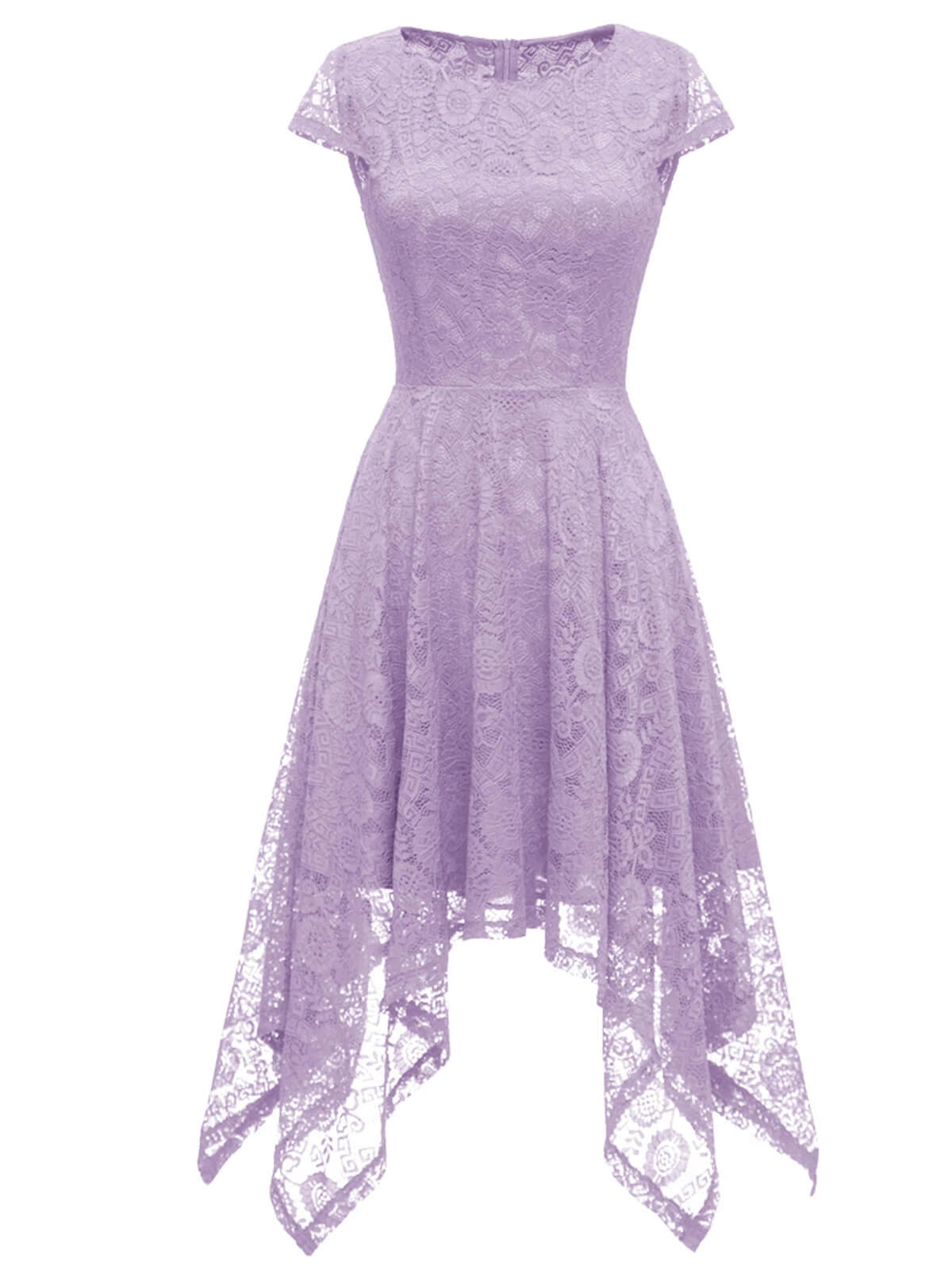 1940s Solid Irregular Hem Dress 16 1940s Solid Irregular Hem Dress - Image 16