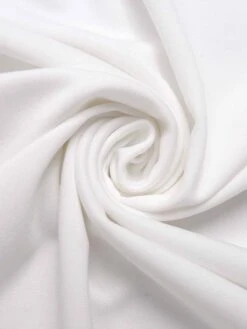 White 1930s Off-Shoulder Fishtail Dress 7 White 1930s Off-Shoulder Fishtail Dress -Candi Clothing Shop SCHL003796 W 1 4