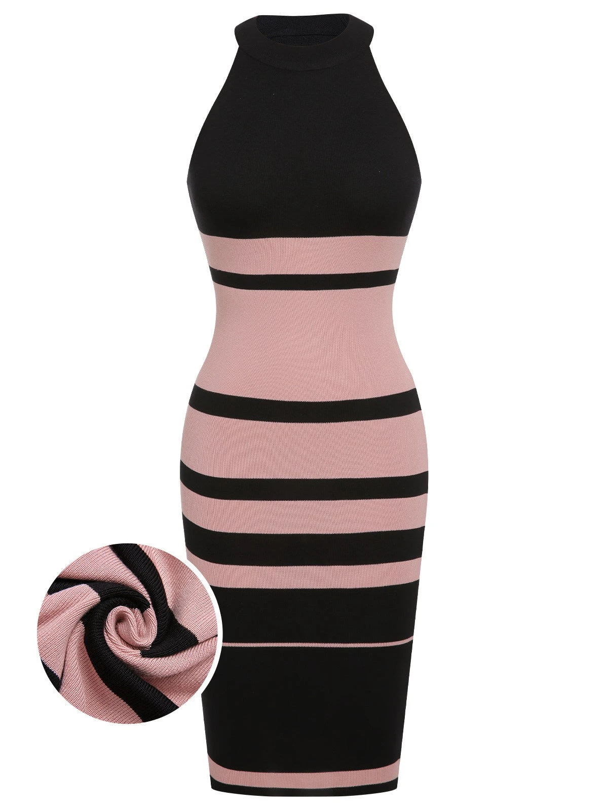 Multicolor 1960s Striped Knit Dress 1 Multicolor 1960s Striped Knit Dress