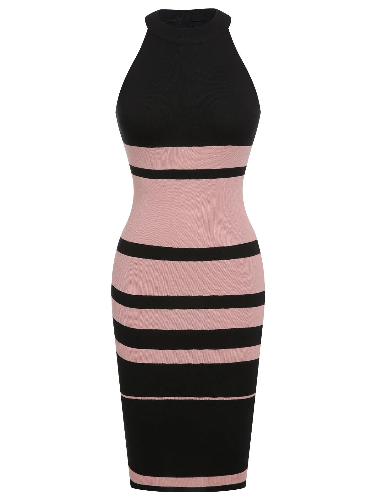 Multicolor 1960s Striped Knit Dress 2 Multicolor 1960s Striped Knit Dress - Image 2