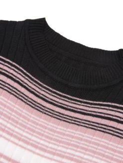 1960s Color Block Striped Knit Slim Dress 11 1960s Color Block Striped Knit Slim Dress -Candi Clothing Shop SCHL003854 MC 01 5