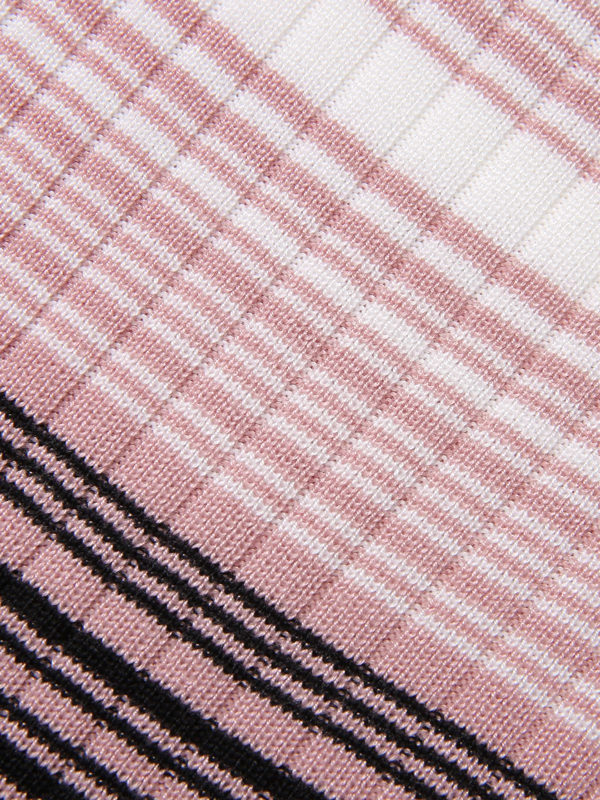 1960s Color Block Striped Knit Slim Dress 7 1960s Color Block Striped Knit Slim Dress - Image 7