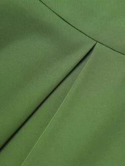 Green 1950s Lucky Clover Buttoned Dress -Candi Clothing Shop SCHL003872 5 compressed