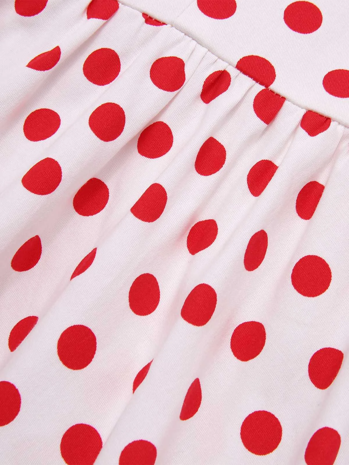 1950s Lapel Polka Dots Sleeveless Dress 4 1950s Lapel Polka Dots Sleeveless Dress - Image 4