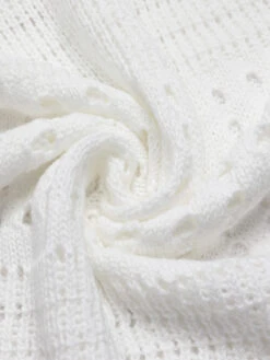 1960s Solid Hollow Out Sleeveless Knit Dress 21 1960s Solid Hollow Out Sleeveless Knit Dress -Candi Clothing Shop SCHL004171 4