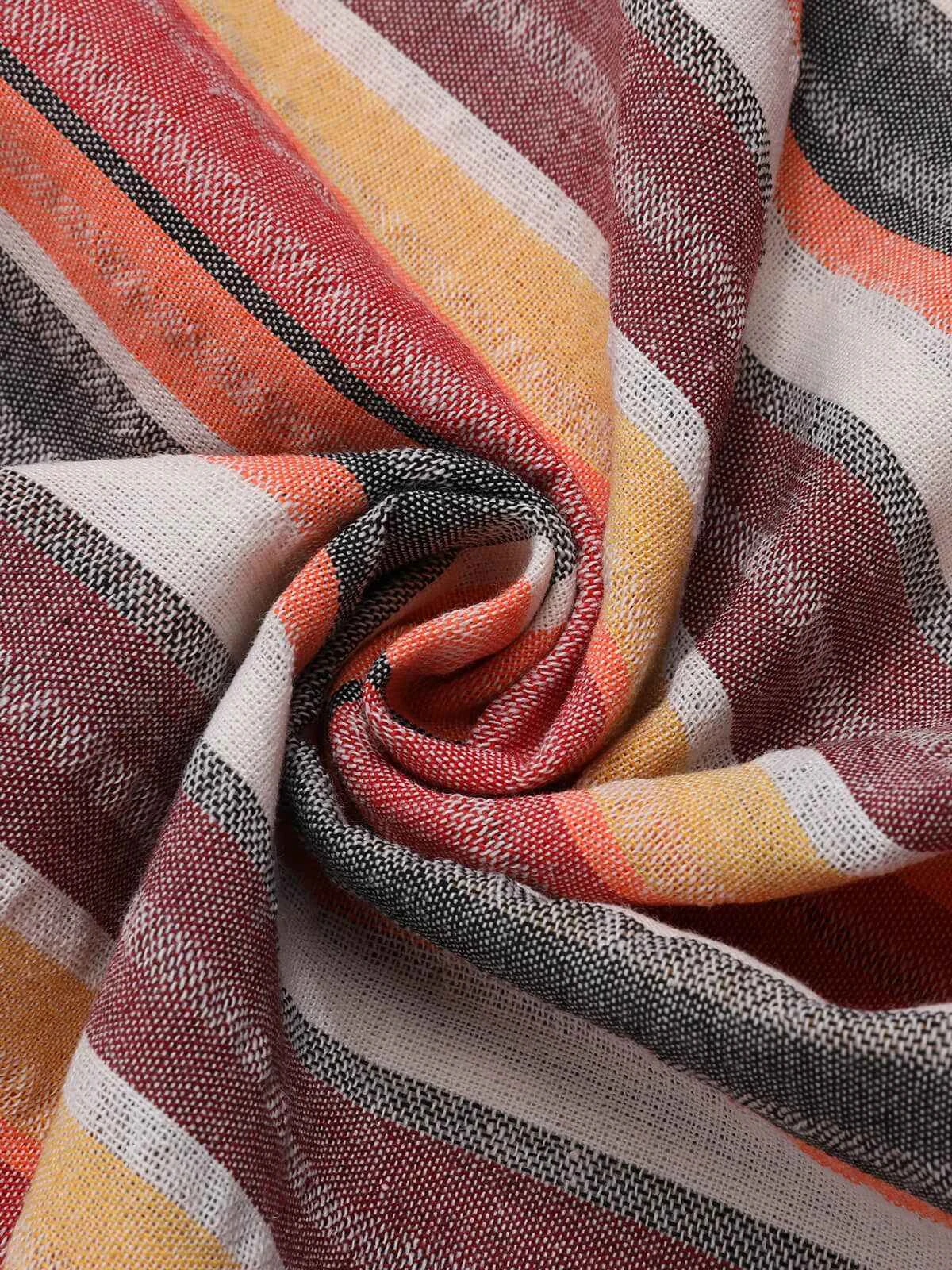 1950s Round Halter Antique Stripe Dress 4 1950s Round Halter Antique Stripe Dress - Image 4