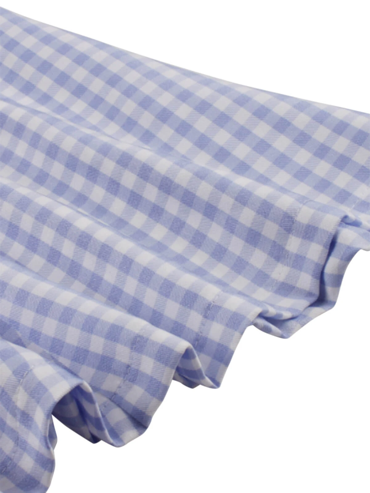 Light Blue 1940s Plaid Lapel Sleeveless Dress 2 Light Blue 1940s Plaid Lapel Sleeveless Dress - Image 2