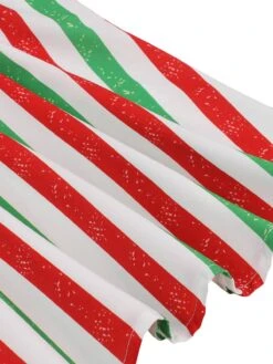 1950s Spaghetti Strap Stripes Color-Patchwork Dress -Candi Clothing Shop SCHL004402 PAT 4