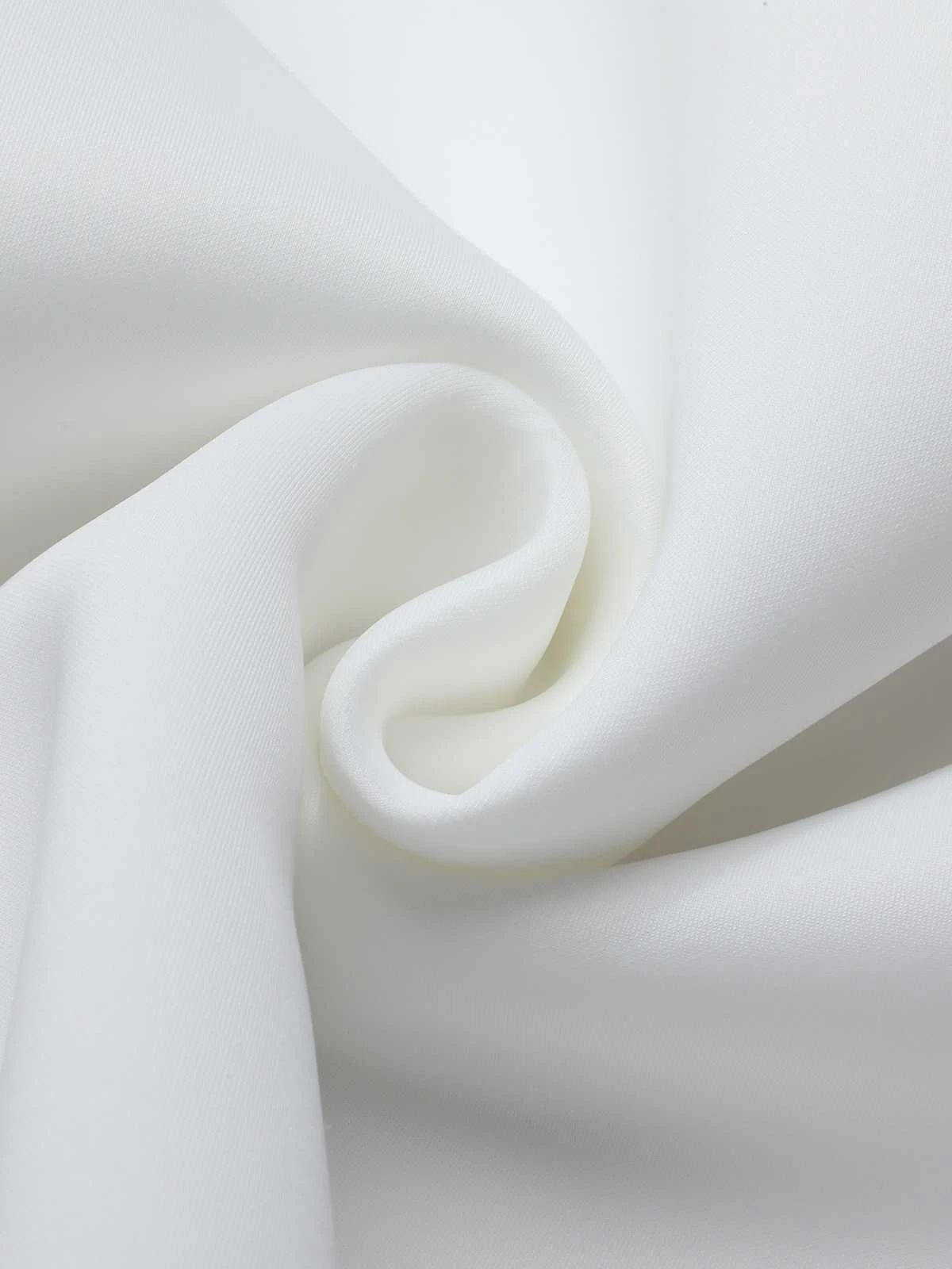 1950s Round Neck Puff Sleeve A-Line Dress 4 1950s Round Neck Puff Sleeve A-Line Dress - Image 4