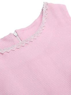 [Pre-Sale] Pink 1960s Round Neck Plaids Sleeveless Babydoll Dress -Candi Clothing Shop SCHL004477 4 compressed