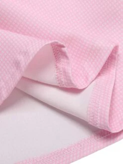 [Pre-Sale] Pink 1960s Round Neck Plaids Sleeveless Babydoll Dress -Candi Clothing Shop SCHL004477 5 compressed