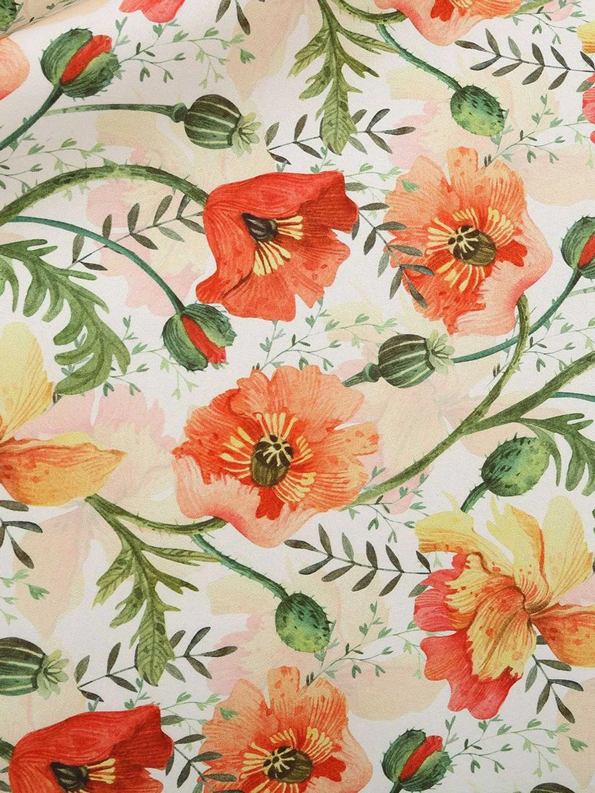 1950s Botanical Print Strap High Waist Dress 13 1950s Botanical Print Strap High Waist Dress - Image 13