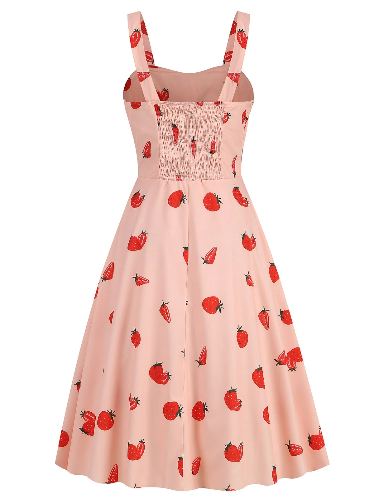 1950s Botanical Print Strap High Waist Dress 7 1950s Botanical Print Strap High Waist Dress - Image 7