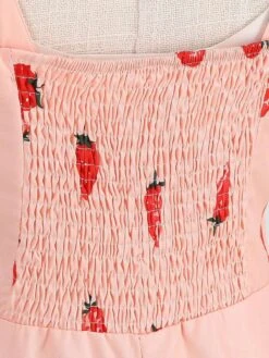 1950s Botanical Print Strap High Waist Dress 24 1950s Botanical Print Strap High Waist Dress -Candi Clothing Shop SCHL004488 5 b69fe542 3021 48e2 8be6 f9990afe6bad