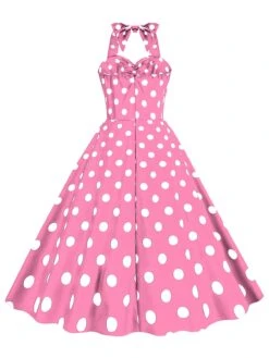 1950s Polka Dot Halter Swing Dress 20 1950s Polka Dot Halter Swing Dress -Candi Clothing Shop SCHL004494 1 0b2d54e6 2e37 4e64 b251 050134921ab8