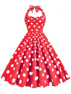 1950s Polka Dot Halter Swing Dress 23 1950s Polka Dot Halter Swing Dress -Candi Clothing Shop SCHL004494 2 4fa207f2 7e93 4f9e a240 593d516b1a2a