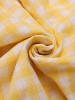 [Pre-Sale] Multicolor 1950s Spaghetti Straps Plaid Patchwork Dress -Candi Clothing Shop SCHL004547 5