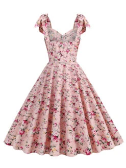 1950s Ditsy Floral Tie Swing Dress 6 1950s Ditsy Floral Tie Swing Dress -Candi Clothing Shop SCHL004551 3