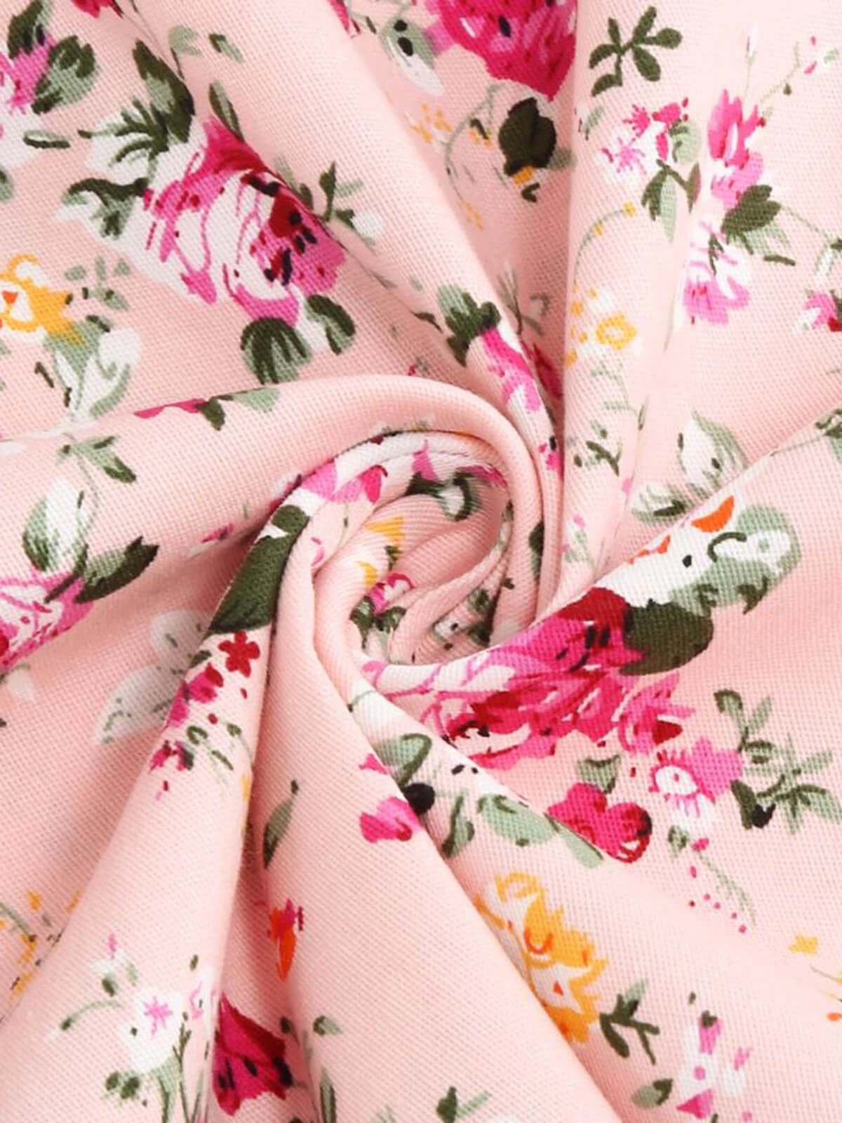 1950s Ditsy Floral Tie Swing Dress 4 1950s Ditsy Floral Tie Swing Dress - Image 4