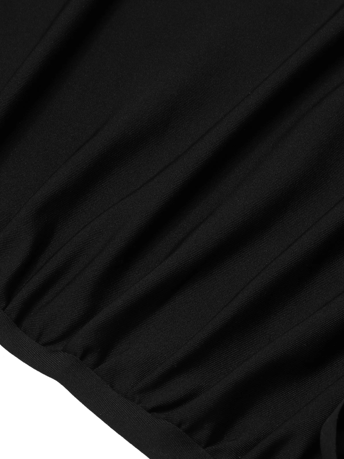 1970s Solid 3D Rose Ruffle High Low Hem Dress 4 1970s Solid 3D Rose Ruffle High Low Hem Dress - Image 4