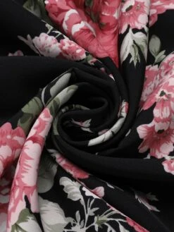 1950s Floral Bow Belt Vintage Dress 13 1950s Floral Bow Belt Vintage Dress -Candi Clothing Shop SCHL004586 4