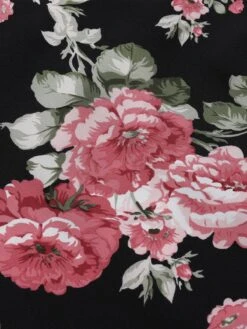 1950s Floral Bow Belt Vintage Dress 14 1950s Floral Bow Belt Vintage Dress -Candi Clothing Shop SCHL004586 5