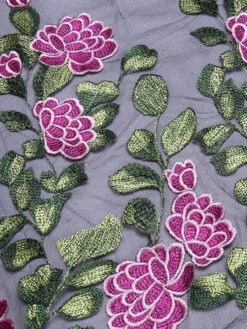 Black 1950s Peony Embroidery Dress 9 Black 1950s Peony Embroidery Dress -Candi Clothing Shop SCV000030 PU 7