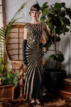 [US Warehouse] Gold 1920s Sequin Art Deco Maxi Dress -Candi Clothing Shop SCV000052 GO 1 7a3be090 07bb 4345 87f3 a72947c5ffa1