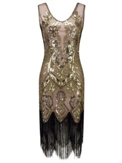 [US Warehouse] 1920s Floral Beaded Flapper Dress -Candi Clothing Shop SCV000186 PP 1 fd76ab45 1111 4e59 8b33 f596ad28030c