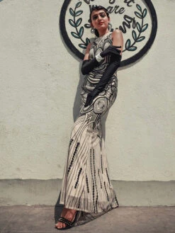 1920s Sequin Backless Formal Dress -Candi Clothing Shop SCV000206 AP C