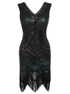 [US Warehouse] Champagn Plus Size 1920s Sequined Dress -Candi Clothing Shop SCV000562 DG a54d35c3 dbc9 45ef a94f d2547e670b7a