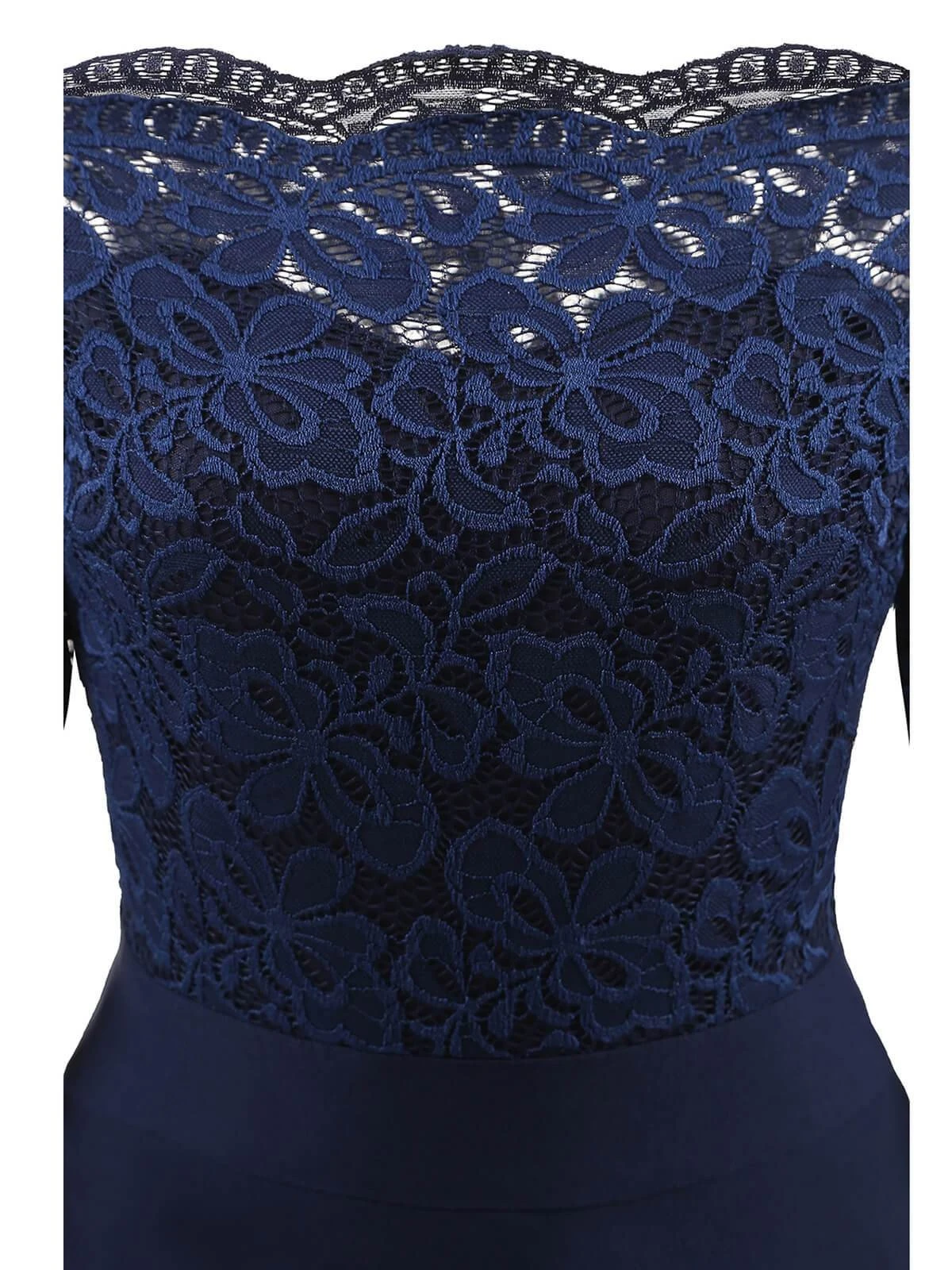 1950s Lace Off Shoulder Dress 11 1950s Lace Off Shoulder Dress - Image 11